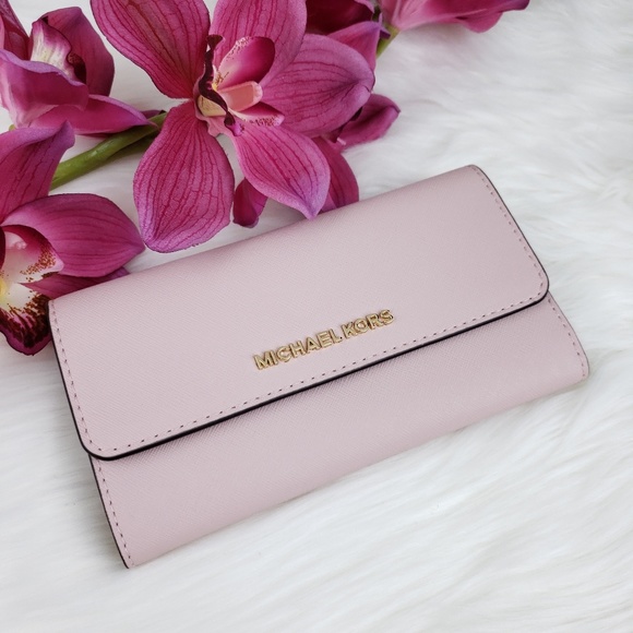 Michael Kors Handbags - 🌺NWT Michael Kors LG Trifold Wallet Blossom Pink